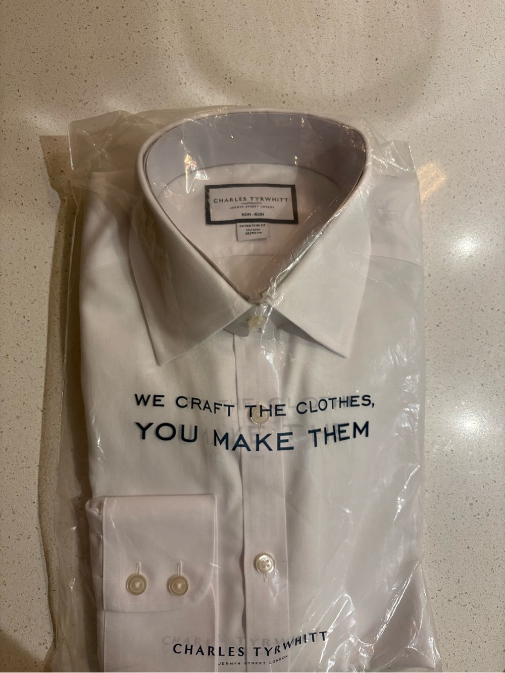 Charles Tyrwhitt White Men’s Dress Shirt - Picture 2 of 2